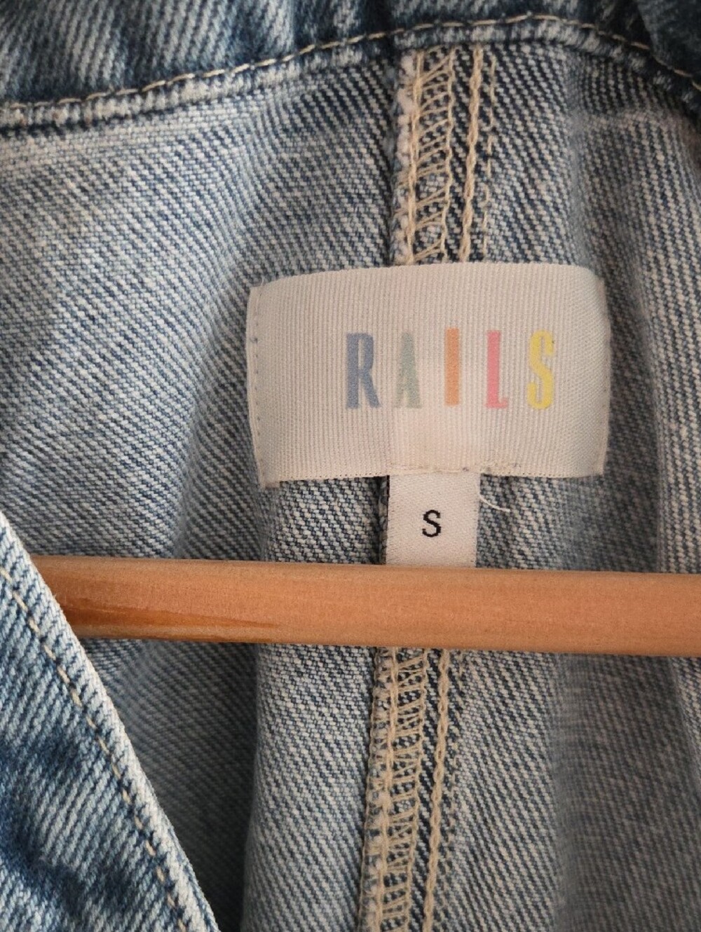 Rails Sleeveless Denim Dress - S - Picture 2 of 4